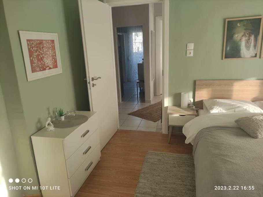 Aigli Sea View Apartment Tesalonika Bagian luar foto